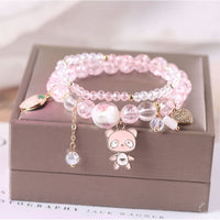 Thumbnail for Sanrio Kawaii Anime Melody Kuromi Cinnamoroll Crystal Bracelet - ArtGalleryZen