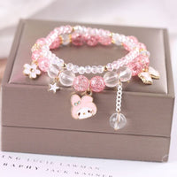 Thumbnail for Sanrio Kawaii Anime Melody Kuromi Cinnamoroll Crystal Bracelet - ArtGalleryZen
