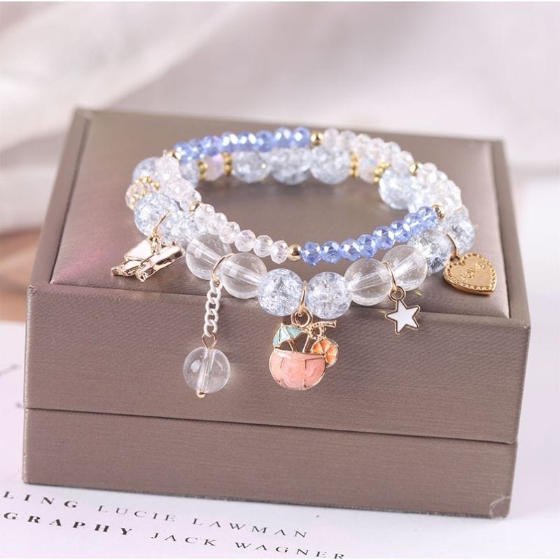 Cinnamoroll Elegant Cute Bracelet w/ Pendants | Tide Color x Sanrio - Magic Cosmos St