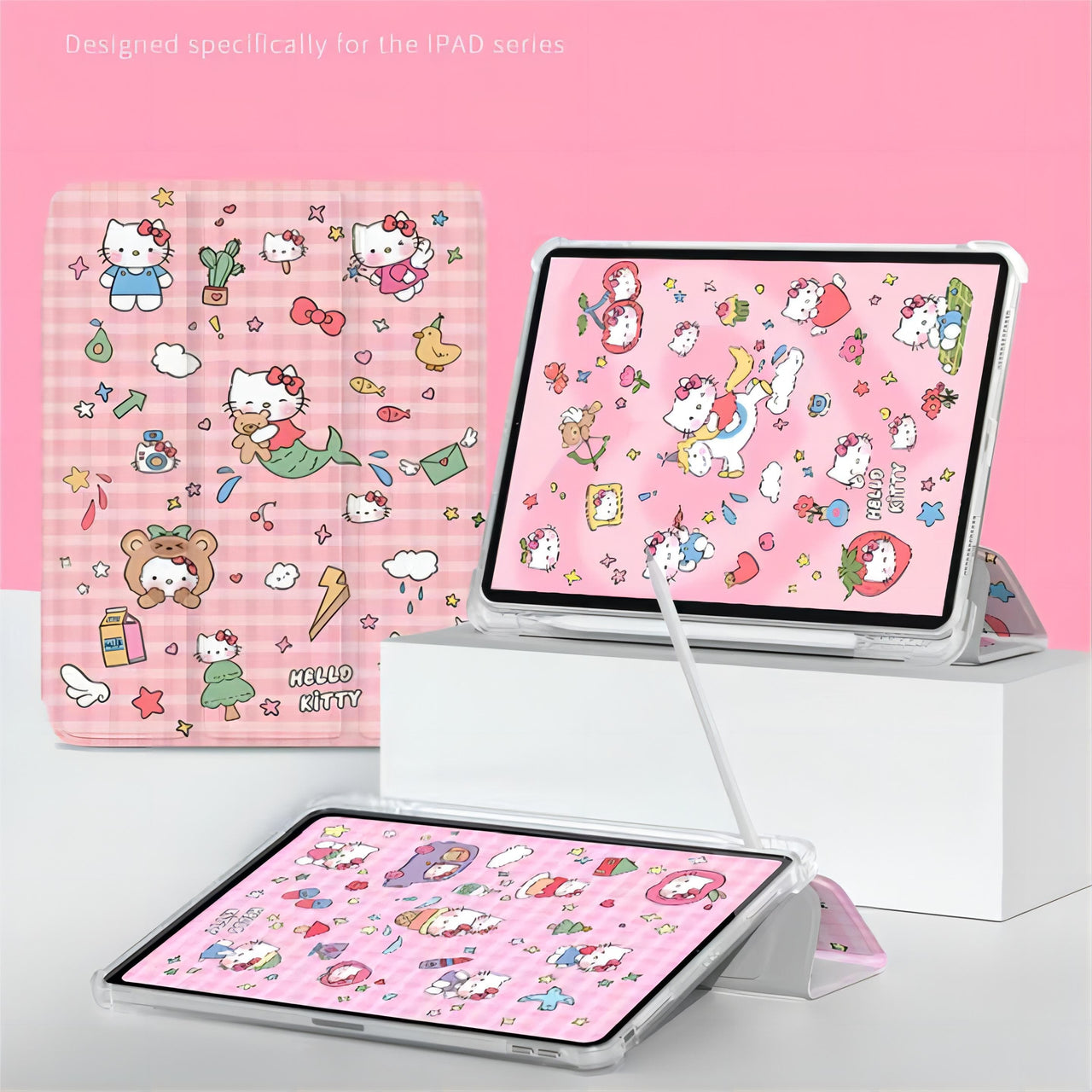 Sanrio Kawaii Hello Kitty iPad Case - ArtGalleryZen
