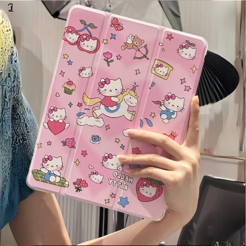Sanrio Kawaii Hello Kitty iPad Case - ArtGalleryZen