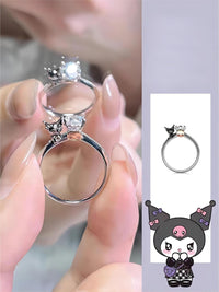 Thumbnail for Sanrio Kuromi Diamond Ring - ArtGalleryZen