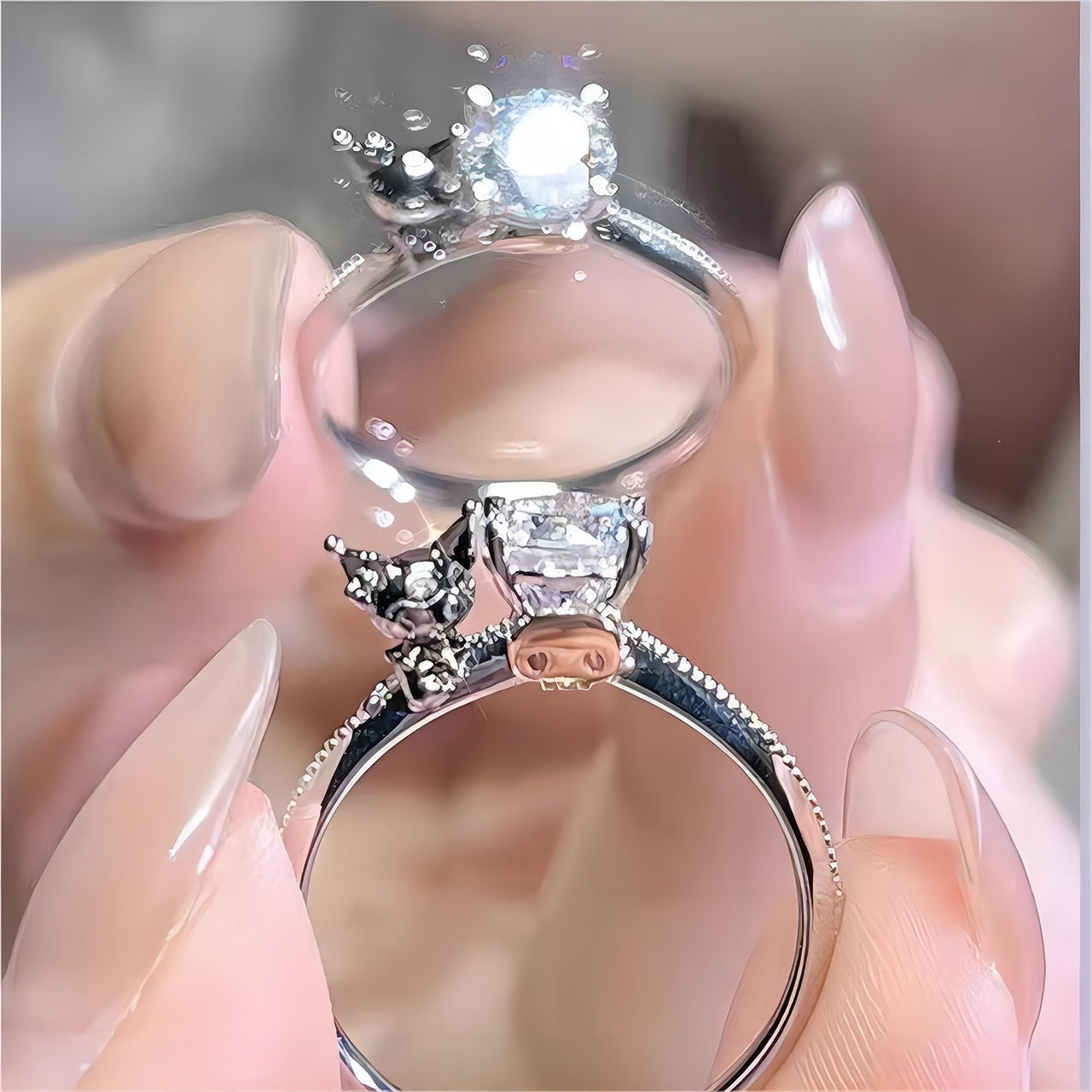 Sanrio Kuromi Diamond Ring - ArtGalleryZen