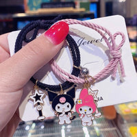 Thumbnail for Sanrio Kuromi My Melody Magnetic Rope Chain Bracelet Set - ArtGalleryZen
