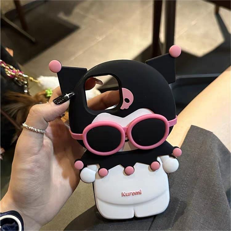 Sanrio Kuromi My Melody Wearing Sunglasses iPhone Case - ArtGalleryZen