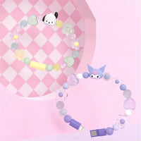 Thumbnail for Sanrio Kuromi Pochacco Charging Data Cable Bracelet - ArtGalleryZen