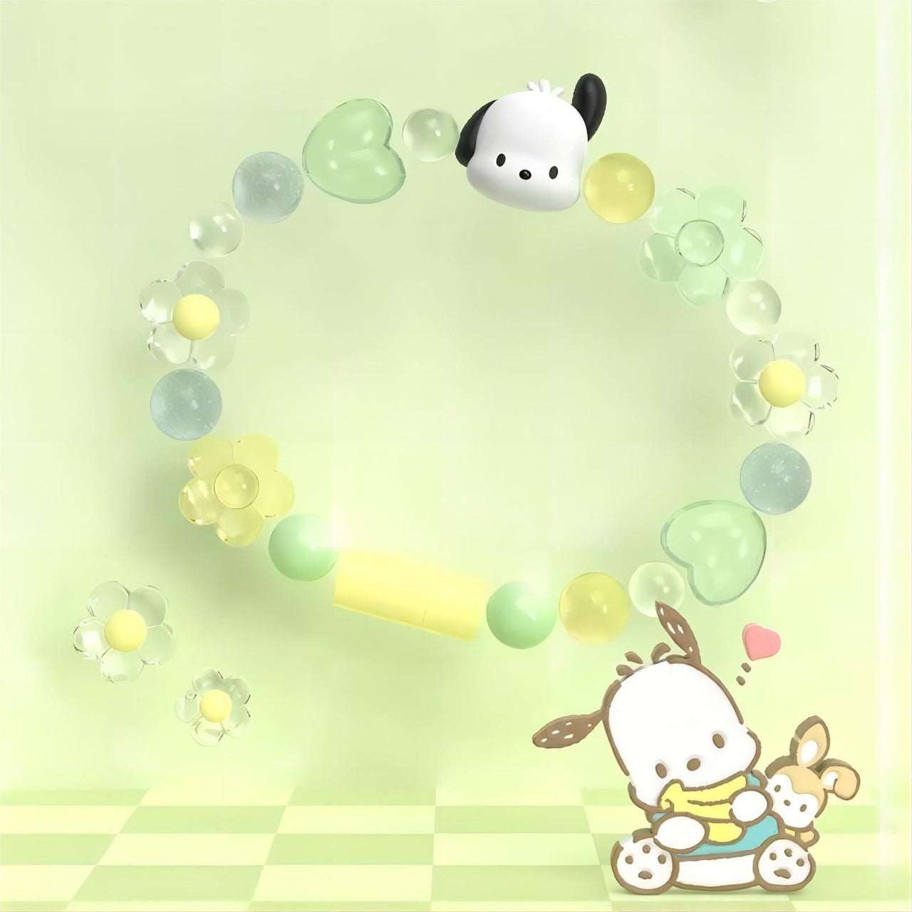 Sanrio Kuromi Pochacco Charging Data Cable Bracelet - ArtGalleryZen