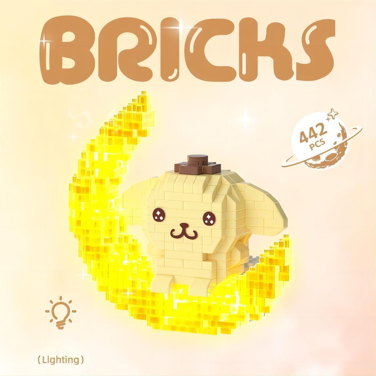 Sanrio LEGO Compatible On-The-Moon Building Bricks - ArtGalleryZen