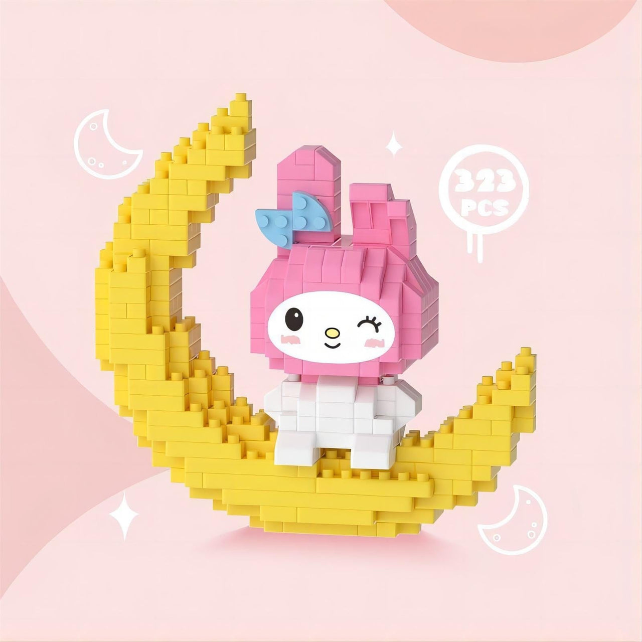 Sanrio LEGO Compatible On-The-Moon Building Bricks - ArtGalleryZen