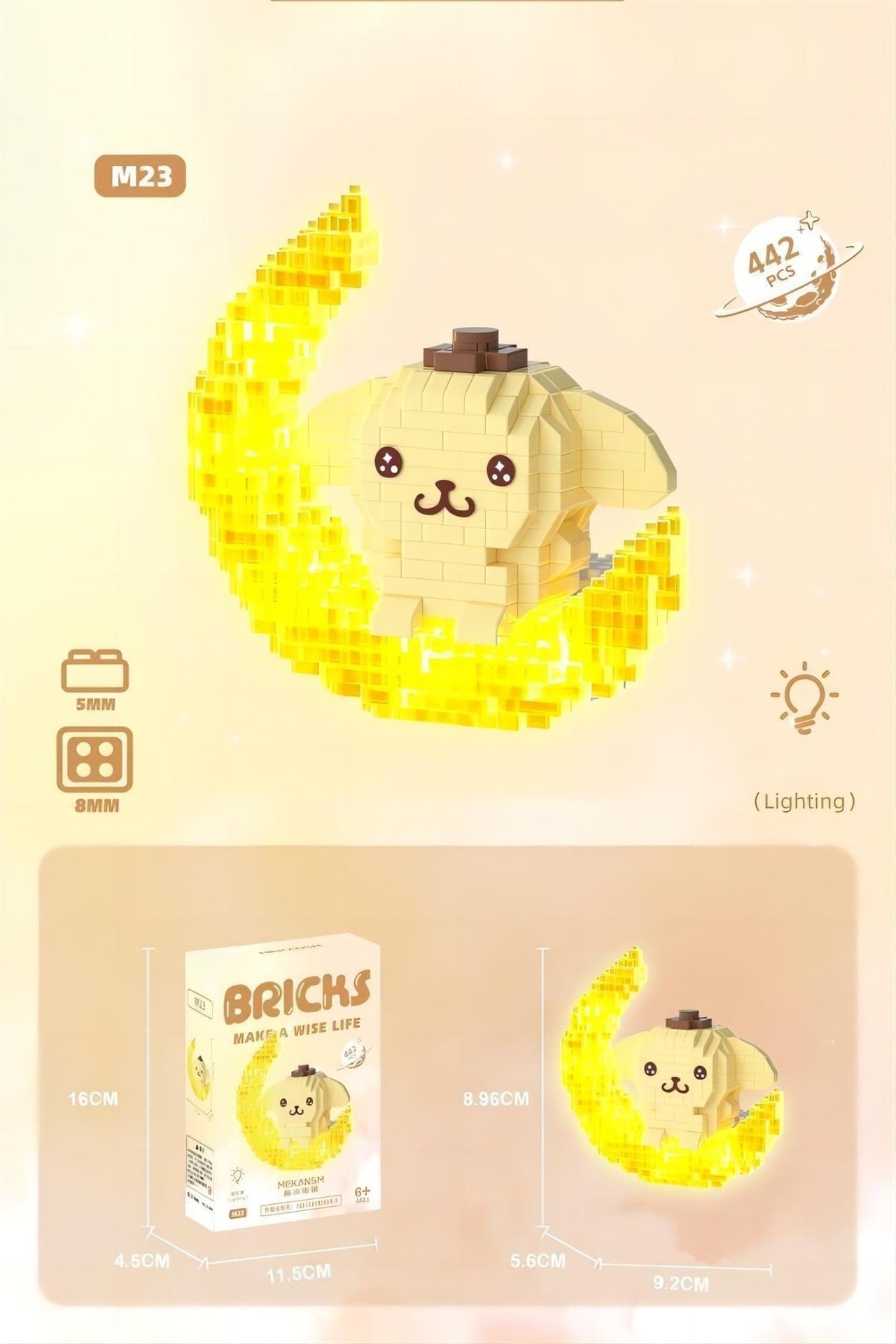 Sanrio LEGO Compatible On-The-Moon Building Bricks - ArtGalleryZen