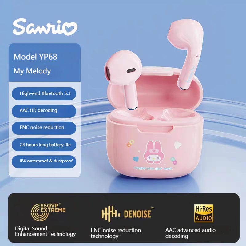 Sanrio Licensed Wireless Bluetooth Earphones - ArtGalleryZen