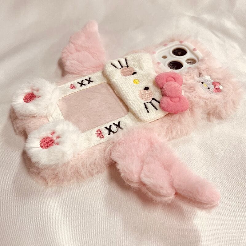 Sanrio Plush Angel Wings Hello Kitty Photo Frame iPhone Case - ArtGalleryZen