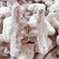 Thumbnail for Sanrio Plush Hello Kitty Chignon Claw Clip Hair Clip - ArtGalleryZen