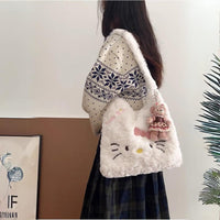 Thumbnail for Sanrio Plush Hello Kitty Shoulder Bag - ArtGalleryZen
