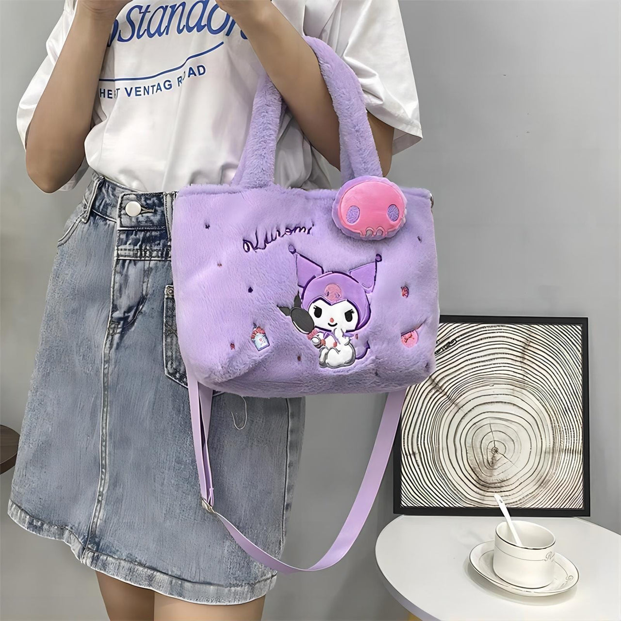 Sanrio Plush Single Shoulder Crossbody Bag - ArtGalleryZen