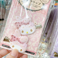 Thumbnail for Sanrio Rhinestone Pearl Inlaid My Melody Kuromi Hair Clip Set - ArtGalleryZen