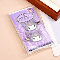 Thumbnail for Sanrio Rhinestone Pearl Inlaid My Melody Kuromi Hair Clip Set - ArtGalleryZen