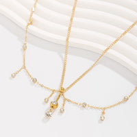 Thumbnail for Shining Layered CZ Inlaid Tassel Navel Piercing Belly Chain - ArtGalleryZen