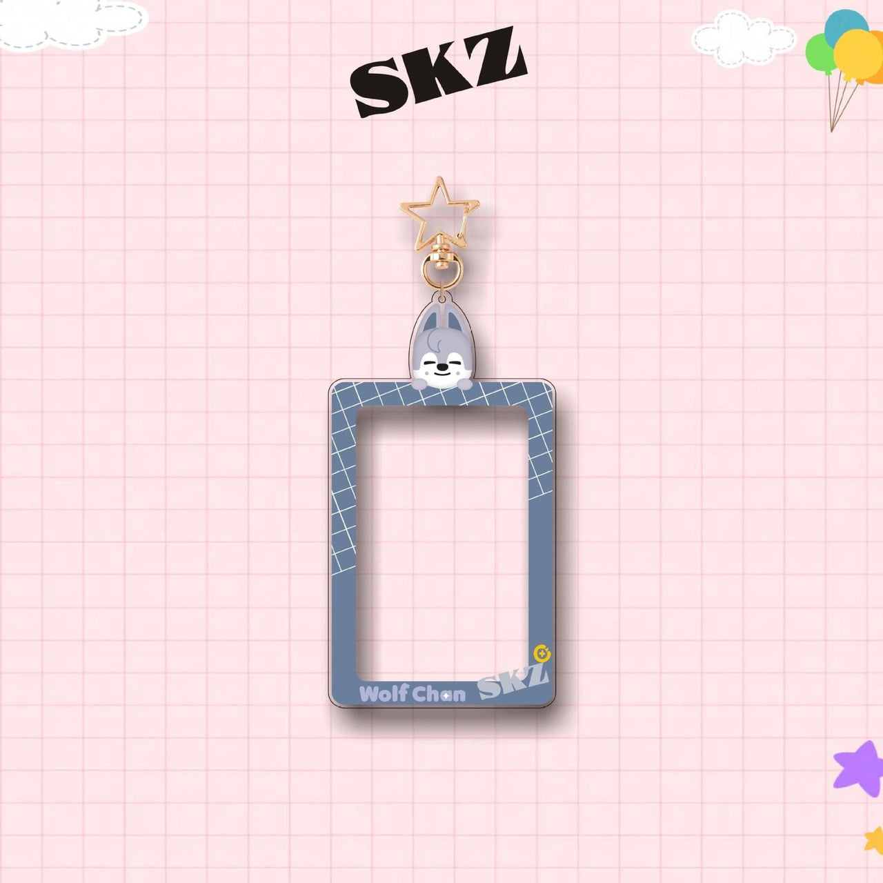 SKZ Kpop Keychain Acrylic Photocard Holder - ArtGalleryZen