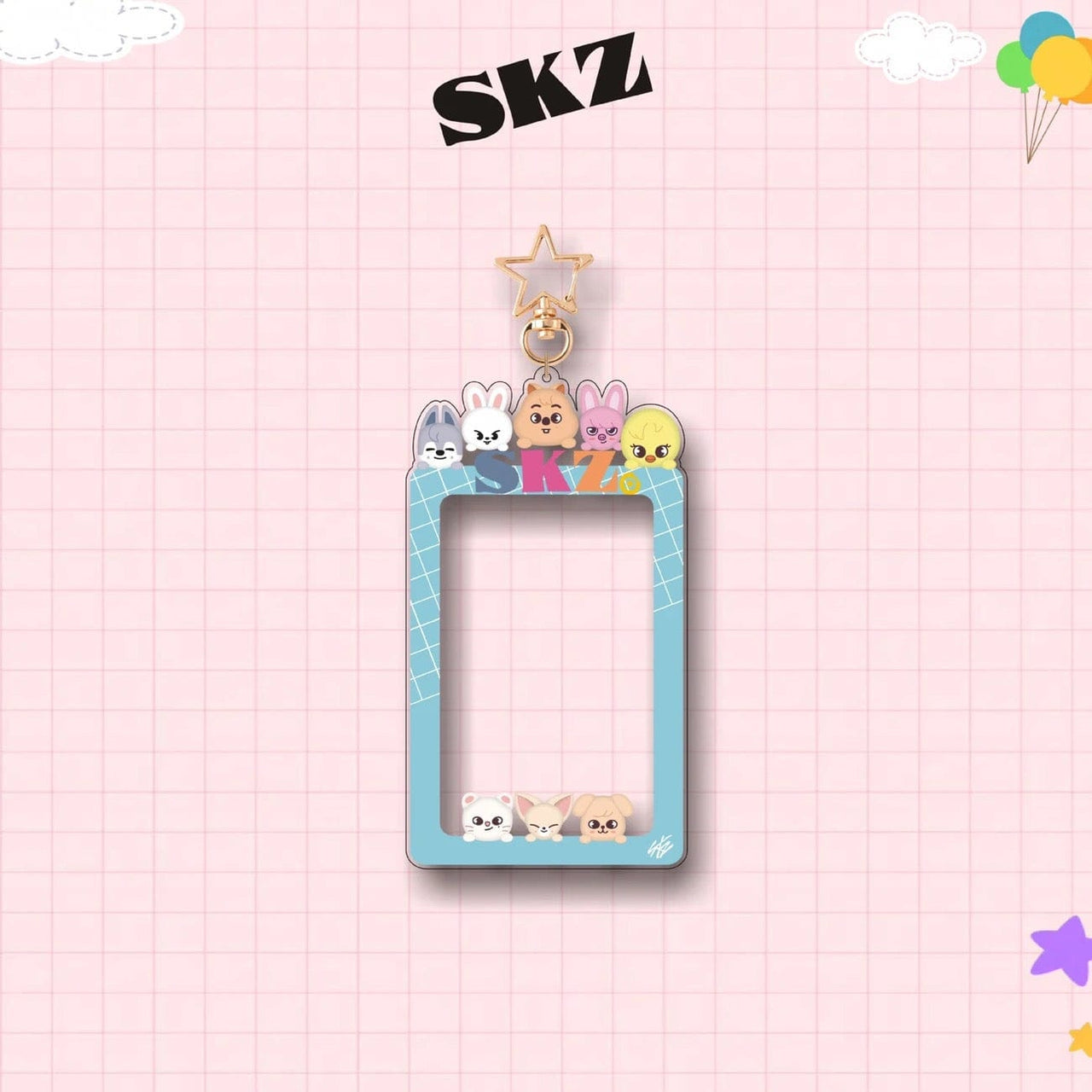 SKZ Kpop Keychain Acrylic Photocard Holder - ArtGalleryZen