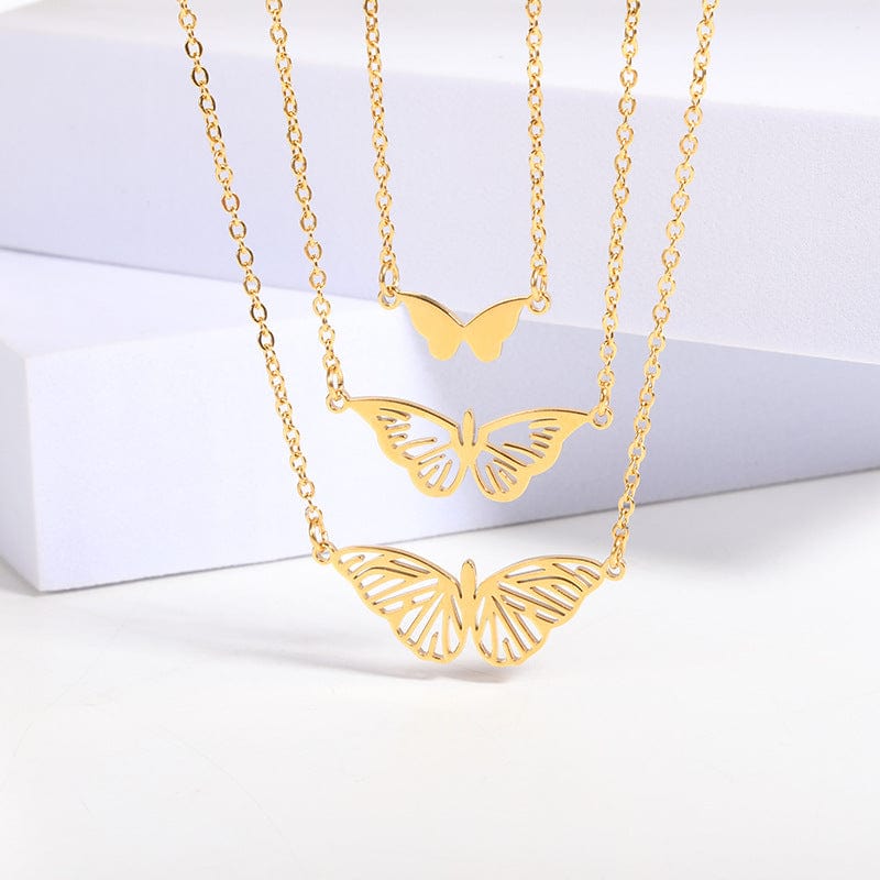 Butterfly Necklace, 24K Gold Plated, Brass, Butterfly Pendant, Birthday  Gift,bridesmaid Gift,minimalist Jewelry,gift for Her,fashion Jewelry - Etsy  Israel