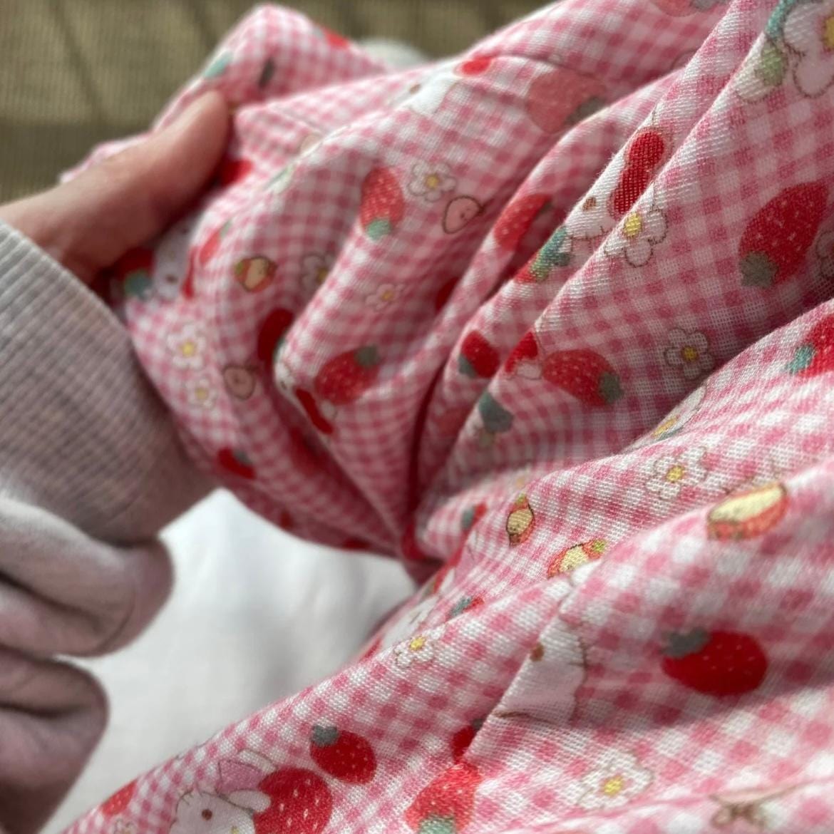 Strawberry Hello Kitty Cotton Pajama Pants - ArtGalleryZen