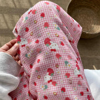 Thumbnail for Strawberry Hello Kitty Cotton Pajama Pants - ArtGalleryZen