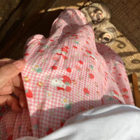 Thumbnail for Strawberry Hello Kitty Cotton Pajama Pants - ArtGalleryZen