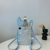 Thumbnail for Stylish Guitar Bass Shape PU Leather Backpack Bag - ArtGalleryZen