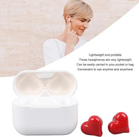 Thumbnail for Stylish Heart Shaped Wireless Bluetooth Earphones - ArtGalleryZen