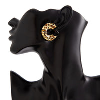 Thumbnail for Stylish Leopard C Shaped Stud Earrings - ArtGalleryZen