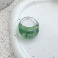 Thumbnail for Stylish Transparent Colorful Resin Ring - ArtGalleryZen