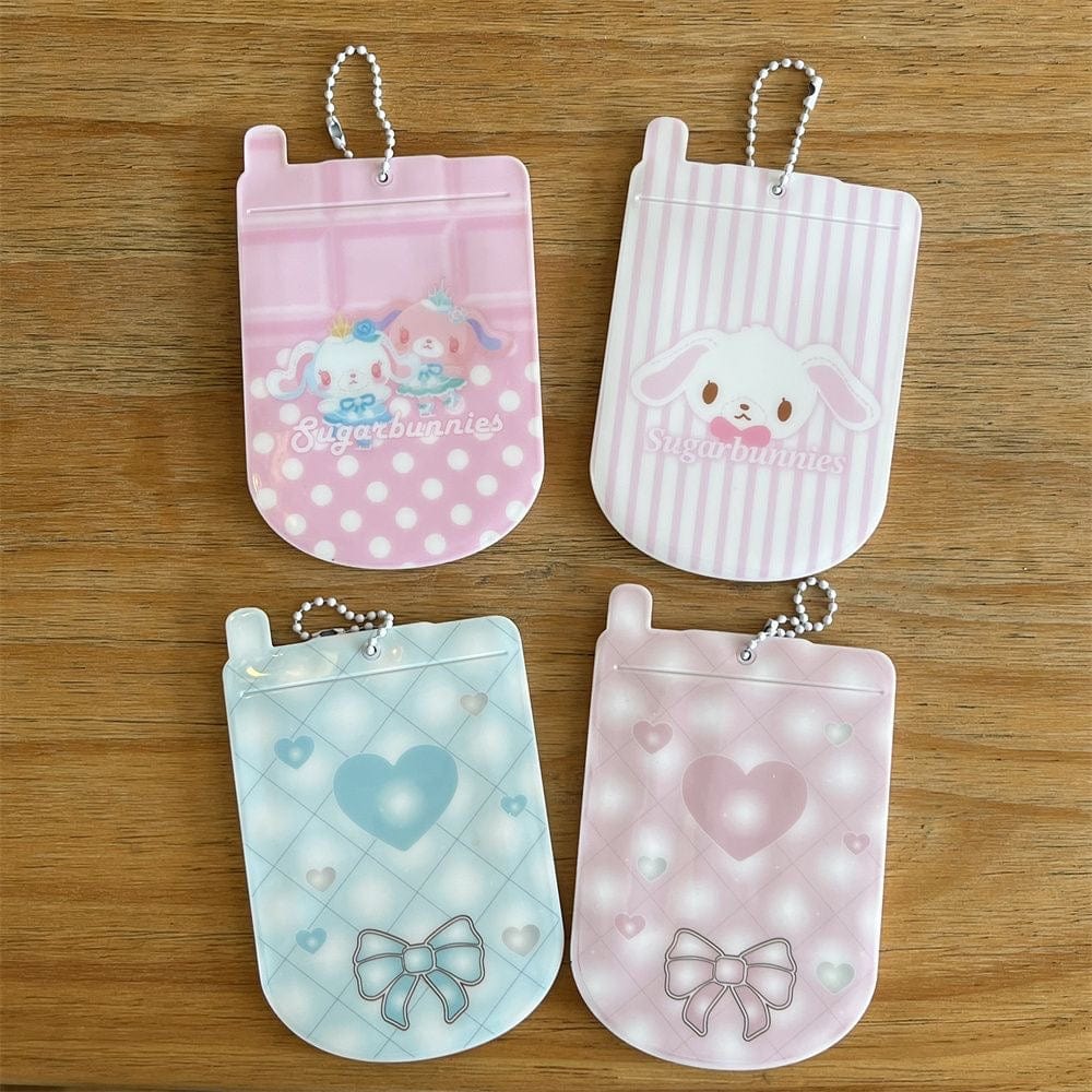 Sugarbunnies Phone Shaped Kpop Keychain Photocard Holder - ArtGalleryZen
