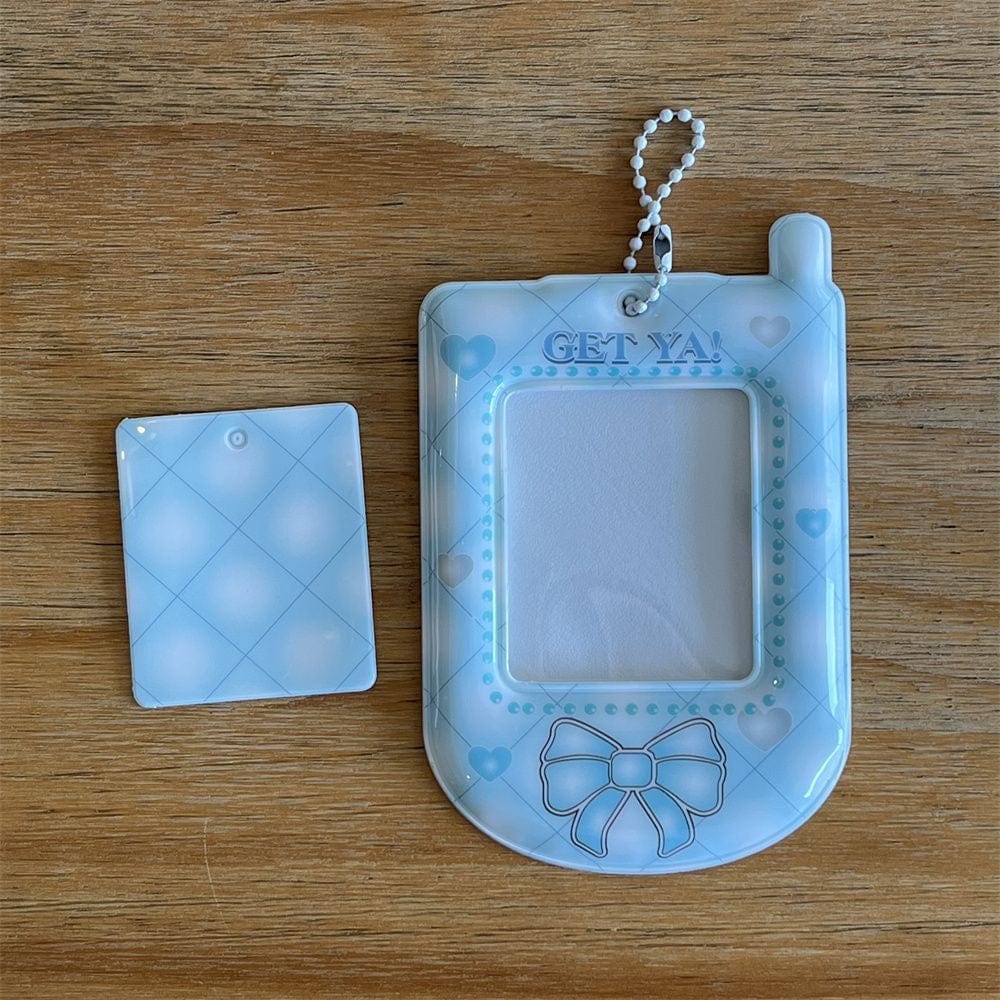 Sugarbunnies Phone Shaped Kpop Keychain Photocard Holder - ArtGalleryZen