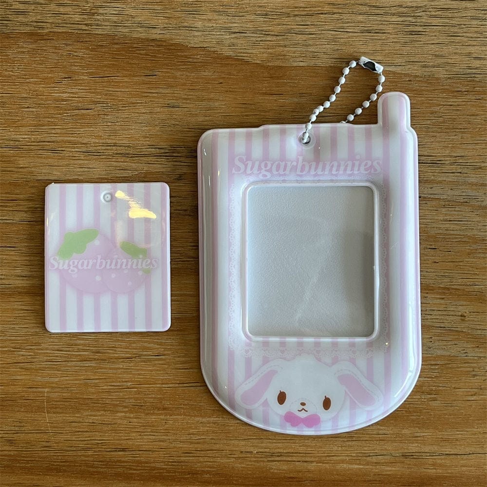 Sugarbunnies Phone Shaped Kpop Keychain Photocard Holder - ArtGalleryZen