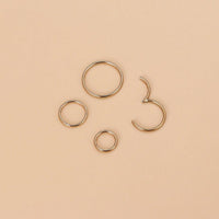 Thumbnail for Surgical Steel 20 Gauge Nose Piercing Hoop Nose Lip Ring - ArtGalleryZen