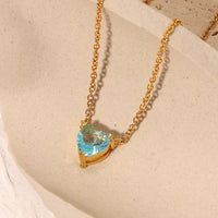 Thumbnail for Swarovski Crystal Heart Pendant Necklace - ArtGalleryZen