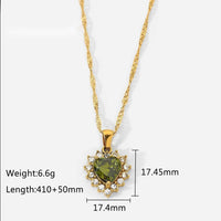 Thumbnail for Swarovski Crystal Heart Pendant Necklace - ArtGalleryZen