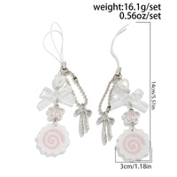 Thumbnail for Sweet 2pcs Narutomaki Bowknot Heart Keychain Phone Strap Set - ArtGalleryZen