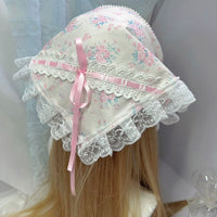 Thumbnail for Sweet Colorful Floral Lace Ribbon Bowknot Hair Band Hair Scarf - ArtGalleryZen
