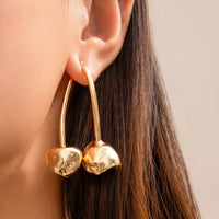 Thumbnail for Sweet Gold Plated Cherry Dangle Earrings - ArtGalleryZen