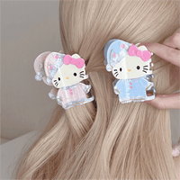Thumbnail for Sweet Hello Kitty Sleepwear Acetate Acrylic Hair Claw Hair Clip - ArtGalleryZen