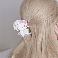Thumbnail for Sweet Hello Kitty Sleepwear Acetate Acrylic Hair Claw Hair Clip - ArtGalleryZen
