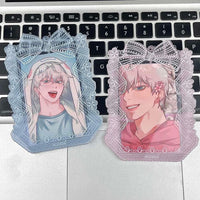 Thumbnail for Sweet Lace Bowknot Kpop Acrylic Photocard Holder - ArtGalleryZen