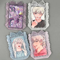 Thumbnail for Sweet Lace Bowknot Kpop Acrylic Photocard Holder - ArtGalleryZen