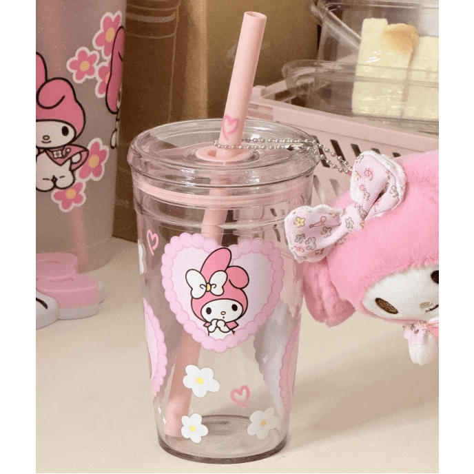 Sweet My Melody Heart Glass Cup - ArtGalleryZen