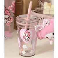 Thumbnail for Sweet My Melody Heart Glass Cup - ArtGalleryZen