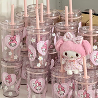 Thumbnail for Sweet My Melody Heart Glass Cup - ArtGalleryZen