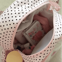 Thumbnail for Sweet Polka Dots Angel Kpop Fan Display Backpack - ArtGalleryZen