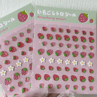 Thumbnail for Sweet Strawberry Crystal 3D DIY Decoration Stickers - ArtGalleryZen